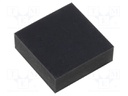 Self-adhesive foot; black; rubber; Y: 10mm; X: 10mm; Z: 3.5mm