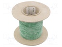 Insulating tube; Mat: silicone; green; Øint: 0.5mm