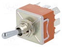 Switch: toggle; Pos: 2; 3PDT; ON-ON; 15A/250VAC; 15A/30VDC; -25÷85°C