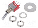 TOGGLE SWITCH, SPDT, 3A, 120VAC, 28VDC