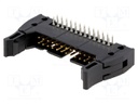 Socket; IDC; male; PIN: 26; angled 90°; THT; gold-plated; 2.54mm
