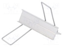 Holder X; aluminium; V: spring