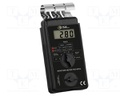 Hygrometer; LCD; 0÷10%RH,4÷60%RH; 0.1%RH; 165x33x80mm