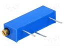 Potentiometer: mounting; multiturn; 100Ω; 750mW; ±10%; linear