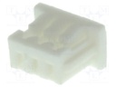Plug; wire-board; female; 1.25mm; PIN: 3; w/o contacts; for cable