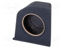 Car loudspeaker enclosure; MDF; black melange; 250mm; BMW; 15l