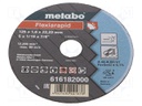 Cutting wheel; Ø: 125mm; Øhole: 22.2mm; Disc thick: 1.6mm