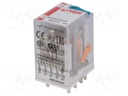 Relay: electromagnetic; 4PDT; Ucoil: 24VDC; 6A/250VAC; 6A/24VDC