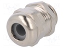 Cable gland; M16; IP68; Mat: brass; Body plating: nickel