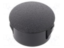 Accessories: stopper; H: 10.3mm; push-in,snap-fastener; black
