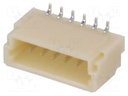 Socket; wire-board; male; SH,SR,SZ; 1mm; PIN: 6; SMT; 50V; 1A