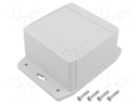 Enclosure: multipurpose; X: 104mm; Y: 106mm; Z: 62mm; 1555F; ABS; grey