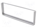 Radio mounting frame; Alfa Romeo; 1 DIN; silver