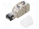 Plug; RJ45; PIN: 4; Cat: 5e; shielded; Layout: 8p4c; Øcable: 5.8÷9mm