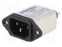 Connector: AC supply; socket; male; 1A; 250VAC; IEC 60320; -25÷85°C