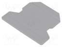 Separating plate; Application: UK2.5,UK4,UK6; grey; polyamide