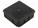Enclosure: junction box; X: 90mm; Y: 90mm; Z: 37mm; wall mount; IP55