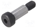 Shoulder screw; Mat: steel; Thread len: 16mm; Thread: M10; ISO: 7379