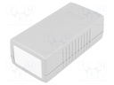 Enclosure: with panel; X: 60mm; Y: 120mm; Z: 40mm; ABS; dark grey