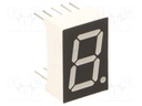 Display: LED; 7-segment; 14.2mm; 0.56"; No.char: 1; red; 100mcd