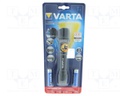 Torch: LED; waterproof; 100lm; Colour: black; set of batteries