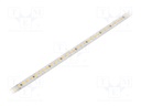LED strip; 24V; white warm; W: 10mm; L: 480mm; CRImin: 80; 120°; D: 3mm