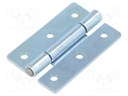 Hinge; Width: 30mm; zinc-plated steel; H: 45mm