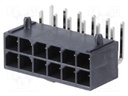 Socket; wire-board; male; Mega-Fit; 5.7mm; PIN: 12; Layout: 2x6; 23A