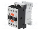 Contactor: 3-pole; NO x3; Auxiliary contacts: NC; 24VAC; 9A; DIN; BF