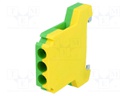 Splice terminal: rail; 1.5÷10mm2; ways: 1; terminals: 2; Width: 10mm