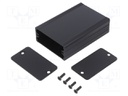 Enclosure: with panel; AKG; X: 55mm; Y: 80mm; Z: 24mm; aluminium