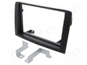 Radio mounting frame; Fiat,Lancia; 2 DIN; grey