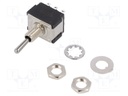 Switch: toggle; Pos: 2; 3PDT; (ON)-ON; 6A/125VAC; 6A/6VDC; -45÷140°C
