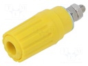 Connector: 4mm banana; socket; 25A; 30VAC; 60VDC; nickel plated; M4