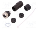 Plug; M12; PIN: 5; female; A code-DeviceNet / CANopen; for cable