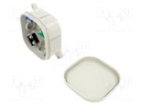 Enclosure: junction box; X: 92mm; Y: 92mm; Z: 44mm; wall mount; ABS