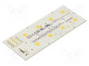 LED strip; W: 49.5mm; L: 121.4mm; No.of diodes: 8; CRImin: 70; 3000K