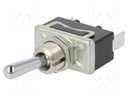 Switch: toggle; Pos: 2; SPST-NO + SPST-NC; ON-OFF; 10A/250VAC