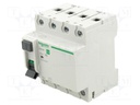 RCD breaker; Inom: 25A; Ires: 30mA; Poles: 4; 400VAC; IP20; 1÷35mm2