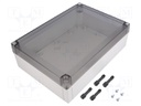 Enclosure: multipurpose; X: 180mm; Y: 255mm; Z: 75mm; MNX; grey; IK08