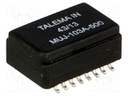 Transformer: speaker; Mounting: SMD; Trans: 1: 1: 2: 2