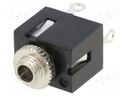 Socket; Jack 2,5mm; female; mono; ways: 2; straight; soldering