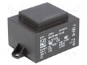 Transformer: encapsulated; 10VA; 230VAC; 12V; 12V; 417mA; 417mA