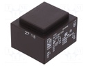Transformer: encapsulated; 4.5VA; 115VAC; 6V; 6V; 375mA; 375mA; 150g