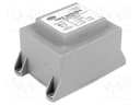 Transformer: encapsulated; 30VA; 230VAC; 6V; 6V; 2.5A; 2.5A; IP00