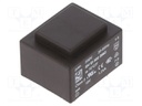 Transformer: encapsulated; 1.2VA; 230VAC; 18V; 67mA; Mounting: PCB