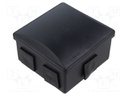 Enclosure: junction box; X: 80mm; Y: 80mm; Z: 40mm; ABS,polystyrene