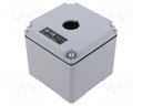 Enclosure: for remote controller; X: 92mm; Y: 92mm; Z: 86mm; IP65