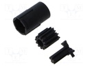 Connector: M17; female; contact insert; PIN: 17; crimped
