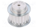 Belt pulley; T5; W: 16mm; whell width: 27mm; Ø: 27.8mm; aluminium